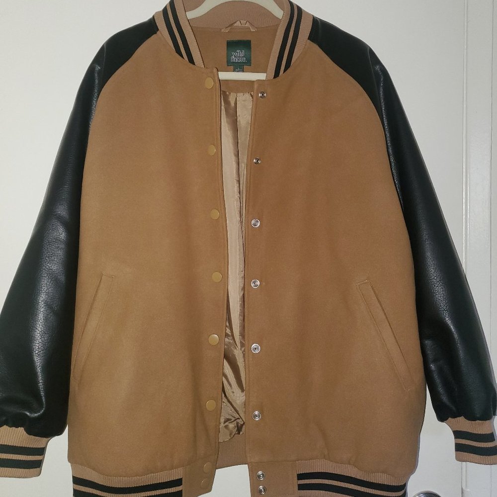 Letterman style jacket- women's size L